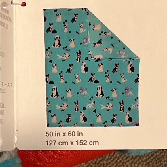 Oh My Disney dog fleece throw blanket 50”+ 60” very soft new still original wrap - Picture 1 of 4